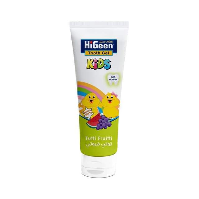 Higeen Gel Dentifrice Enfants Tutti Frutti Toothpaste, 60g
