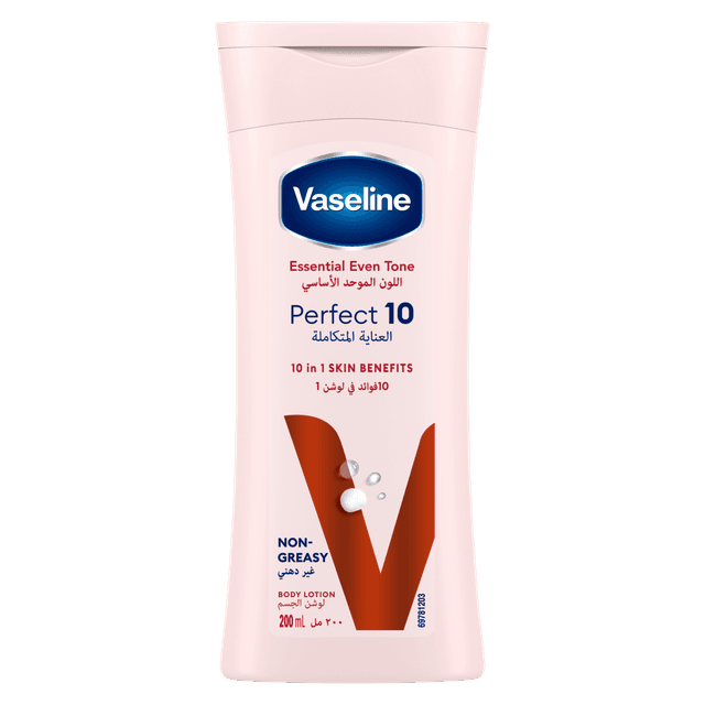 Vaseline Essential Even Tone Perfect 10 Body Lotion, 200ml
