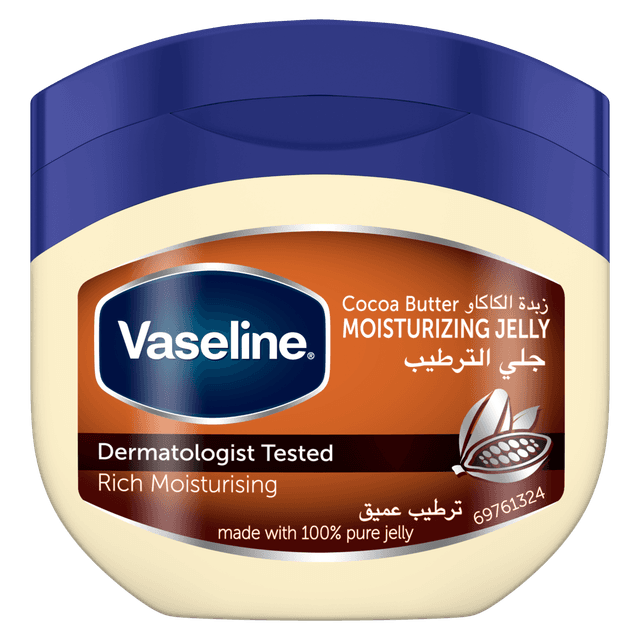 Vaseline 100% Pure Healing Cocoa Butter Petroleum Jelly, 250ml