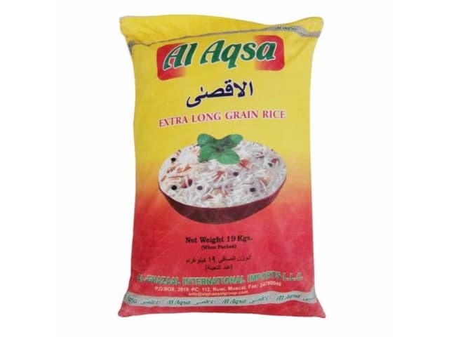 Al Aqsa Rice 11-21 19 Kg