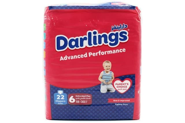 Darling Diapers Complete Care No. 6 Extra Maxi Plus from 18-30 kg 22 pcs