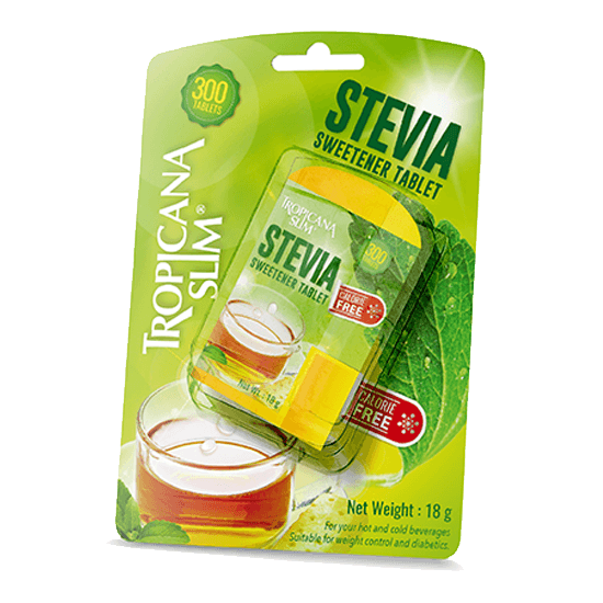 Tropicana Slim Stevia Sweetener Tablet Calorie Free 18 G