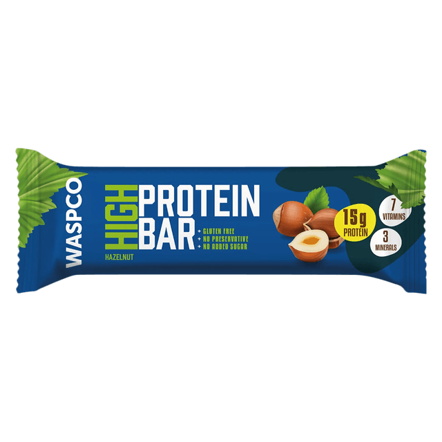 Waspco High Protein Bar - Hazelnut, 15g