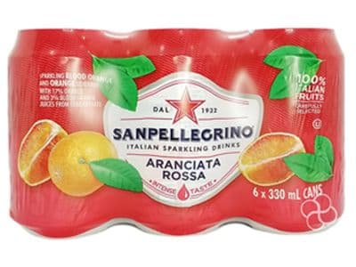San Pellegrino Aranciata Rossa Sparkling Drinks Juice 6X330Ml