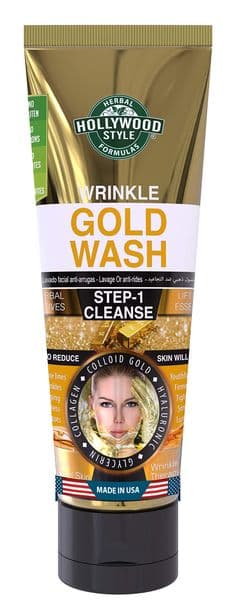 Hollywood Style Wrinkle Gold Face Wash, 100ml