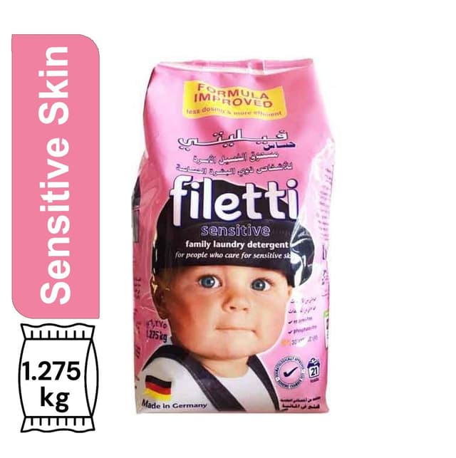 Filetti Sensitive Family Laundry Detergent, 1.275kg