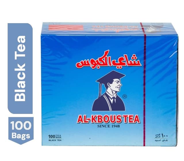 Al-Kbous Tea Black Tea Box, 100 Bags, 200g
