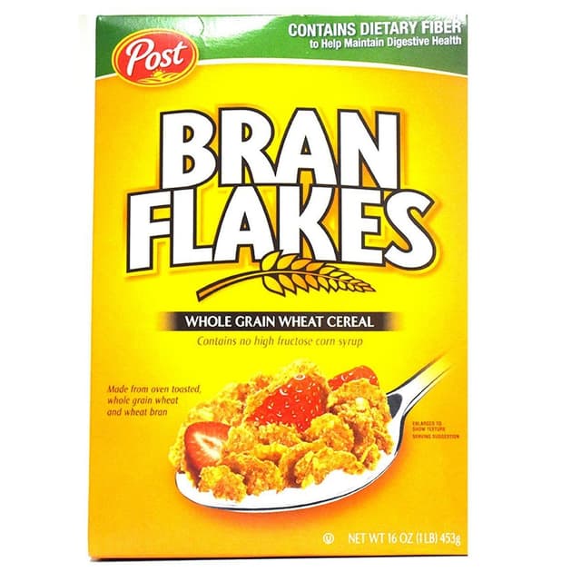 Post Bran Flakes Whole Grain Wheat Cereal, 453g