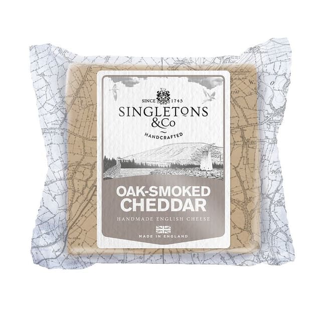 Singletons & Co Oak Smoked Cheddar Cheese, 200g