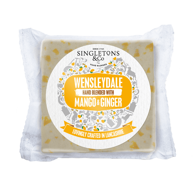 Singletons & Co Wensleydale Mango & Ginger Cheese, 200g