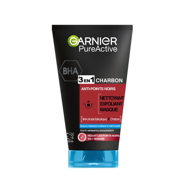 Garnier Pure Active 3 In1 Charcoal Intensive Cleansing Gel, 150ml