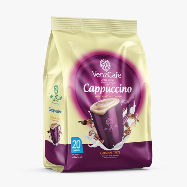 VenzCafe Cappuccino Sachets, 20x25g