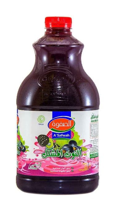 A'Safwah Natural Mix Berry Juice No Added Sugar, 1.5L