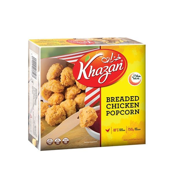 Khazan Breaded Chicken Popcorn, 750g