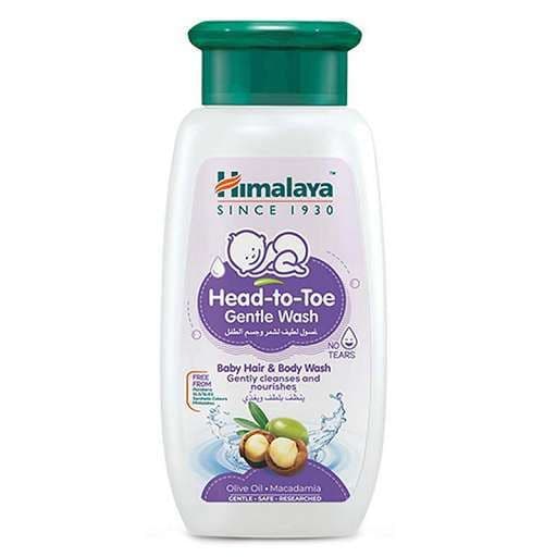 Himalaya Head to Toe Gentle Baby Hair & Body Wash with Macadamia & Olive Oil, 400ml