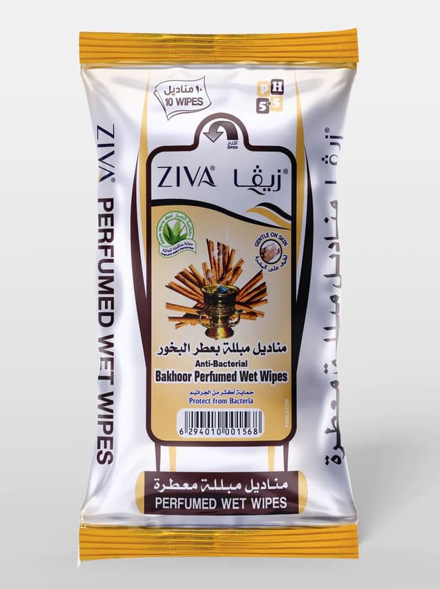 Ziva Bakhoor Perfumed Wet Wipe