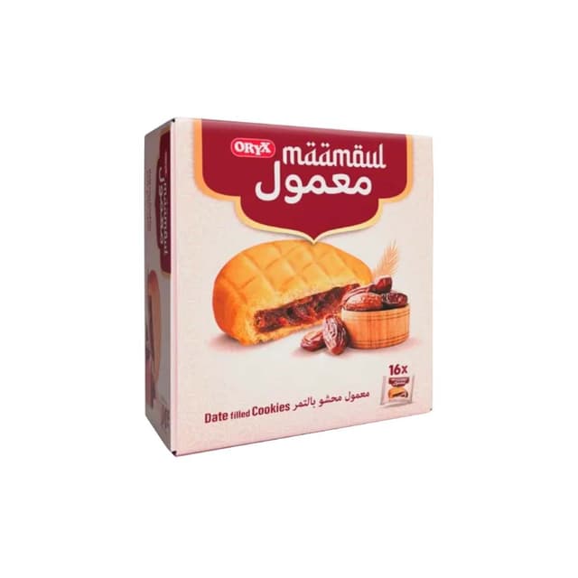 Oryx Maamaul Date Filled Cookies, 16X20g