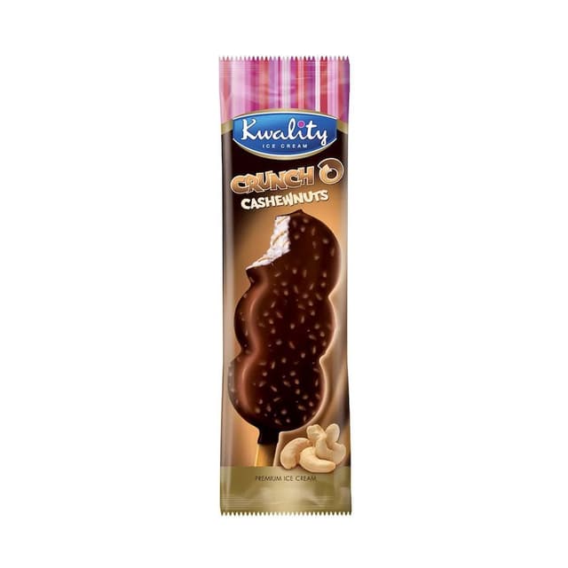 Kwality Premium Cruncho Cashew Stick Ice Cream 120ml