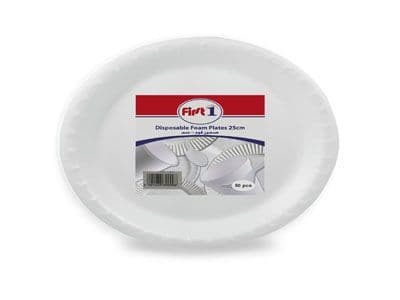 First 1 Plate Foam 10 Inch 50 Pc