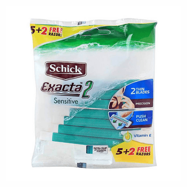 SCHICK RAZOR EXACTA 2 SENSTIVE GR 5+2