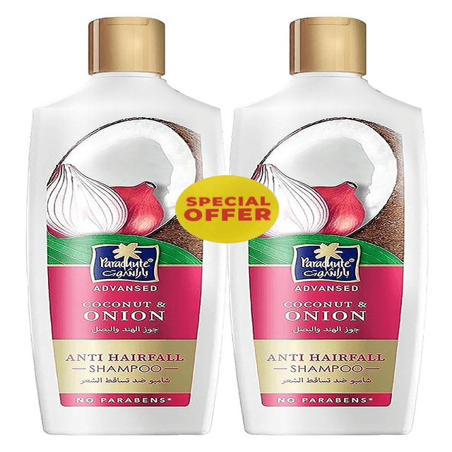 PARACHUTE SHAMPOO ANTI HAIRFALL COCONUT & ONION PROMO 340MLX2