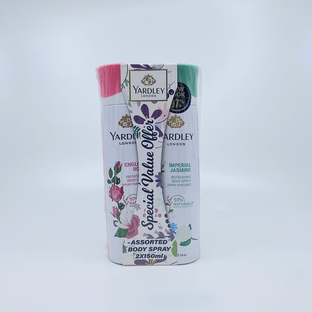 ياردلي ديو سبراي وومن أسورتد برومو 15% OFF 150MLX2