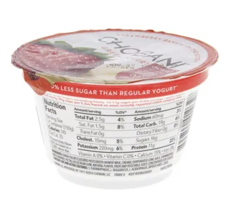 Chobani Low Fat Strawberry And Banana Greek Yogurt 150 G