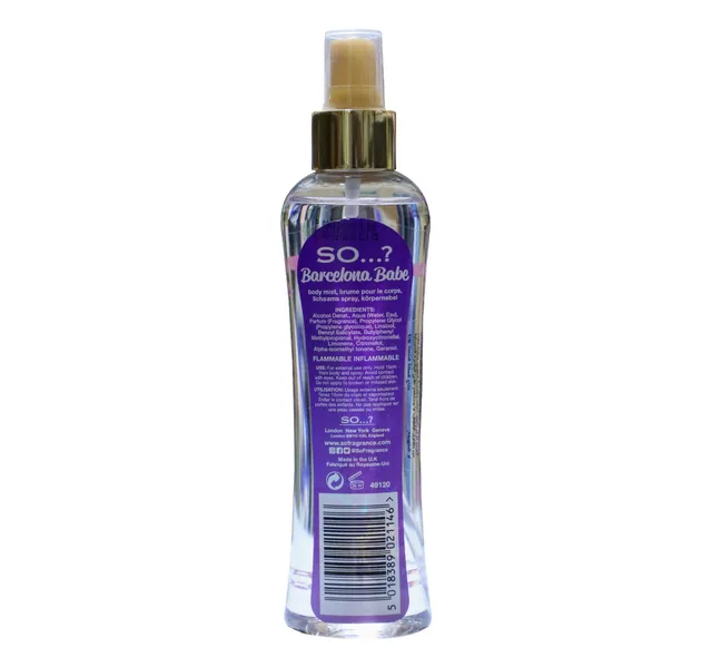 So Barcelona Babe Body Mist 200 Ml