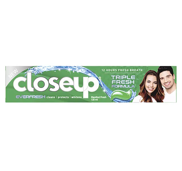 Closeup Triple Ever Fresh Formula Gel Menthol Fresh Toothpaste