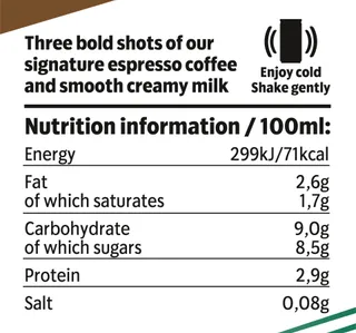 Starbucks Tripleshot Espresso Coffee Drink 300 Ml