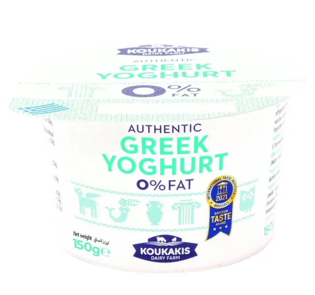 Koukakis Authentic Greek Yoghurt 0 Fat 150 G