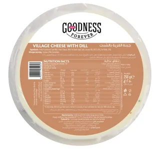 Goodness Forever Village Cheese With Dill 250 g