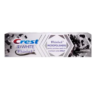Crest 3d White Whitelock Micropolishers Charcoal With Fresh Mint