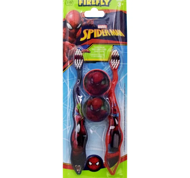 Firefly Marvel Spider Man Toothbrush Soft Assorted 2 Pcs