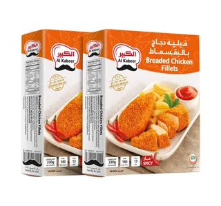 Al Kabeer Frozen Spicy Breaded Chicken Fillets 2 330 G