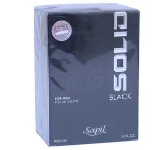 Sapil Solid Black Edt For Men 100 Ml