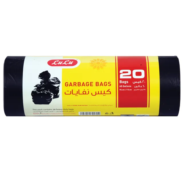 Lulu Garbage Bags 60 Gallon 95cm 115cm 20pcs