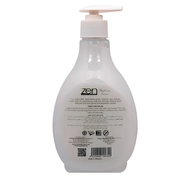 Zen Hand Wash Antibacterial Goat Milk 500 Ml