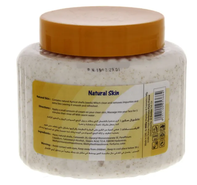 Natural Skin Facial Scrub Apricot 500 Ml