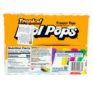 Tropical Kool Pops Freezer Pops 16 Pcs 567 G