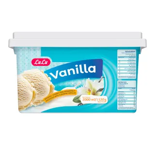 LuLu Vanilla Ice Cream 2 Litres