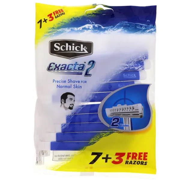 Schick Exactaii Disposable Razor Twin Pack Value Pack 10 Pcs