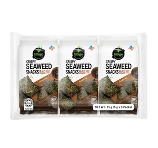 Cj Bibigo Crispy Seaweed Snacks Korean Bbq Flavour 3 5 G