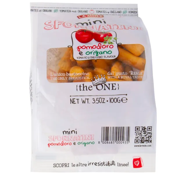 La Mole Mini Sfornatini Tomato Oregano Flavour 100 G