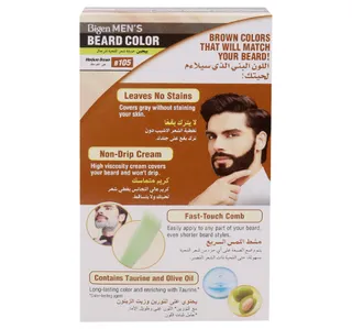 Bigen Mens Beard Color Kit Medium Brown B105 1 Pkt
