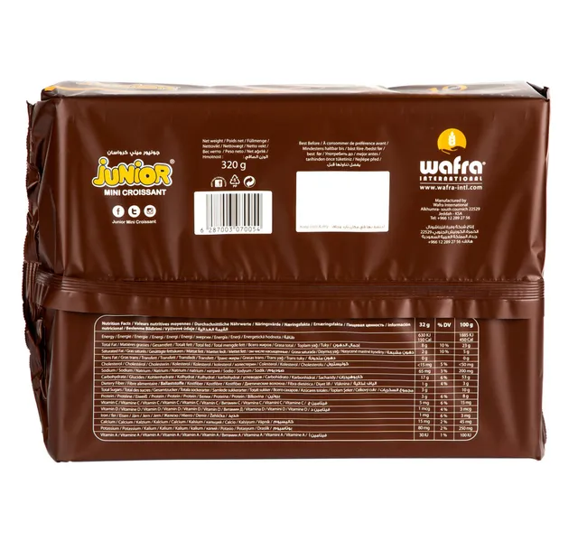 Junior Mini Croissant Chocolate 10 32 G