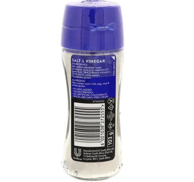 Robertsons Salt Vinegar 103 G
