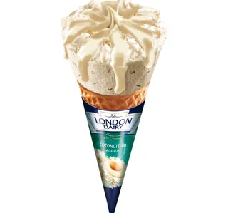 London Dairy Coconutello Ice Cream Cone 120 ml