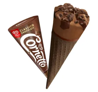 Walls Cornetto Classico Ice Cream Chocolate 125 Ml
