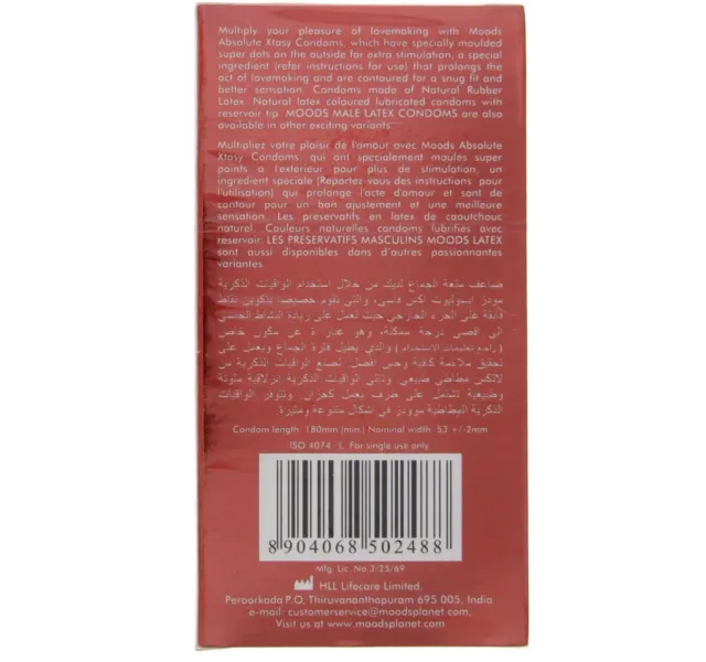 Moods Absolute Xtasy Condoms 12 Pcs